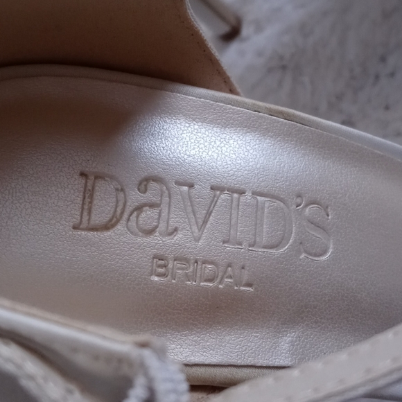 Crystal T strap Satin sandal heels - Picture 4 of 6